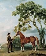 George Stubbs Lord Grosvenor's Arabian Stallion with a Groom china oil painting artist